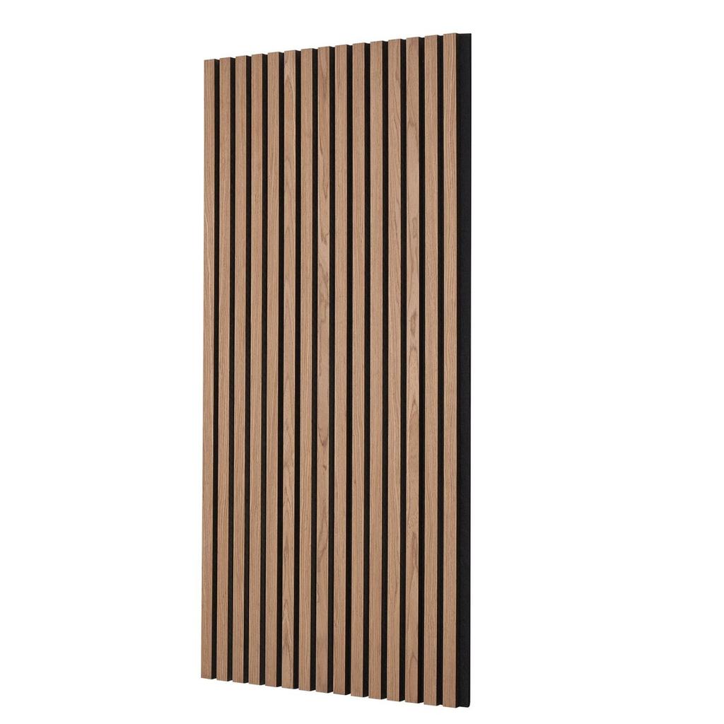 Wood Slat Acoustic Panels 23.6 x 47.2 inch for Modern Wall Decor Walnut