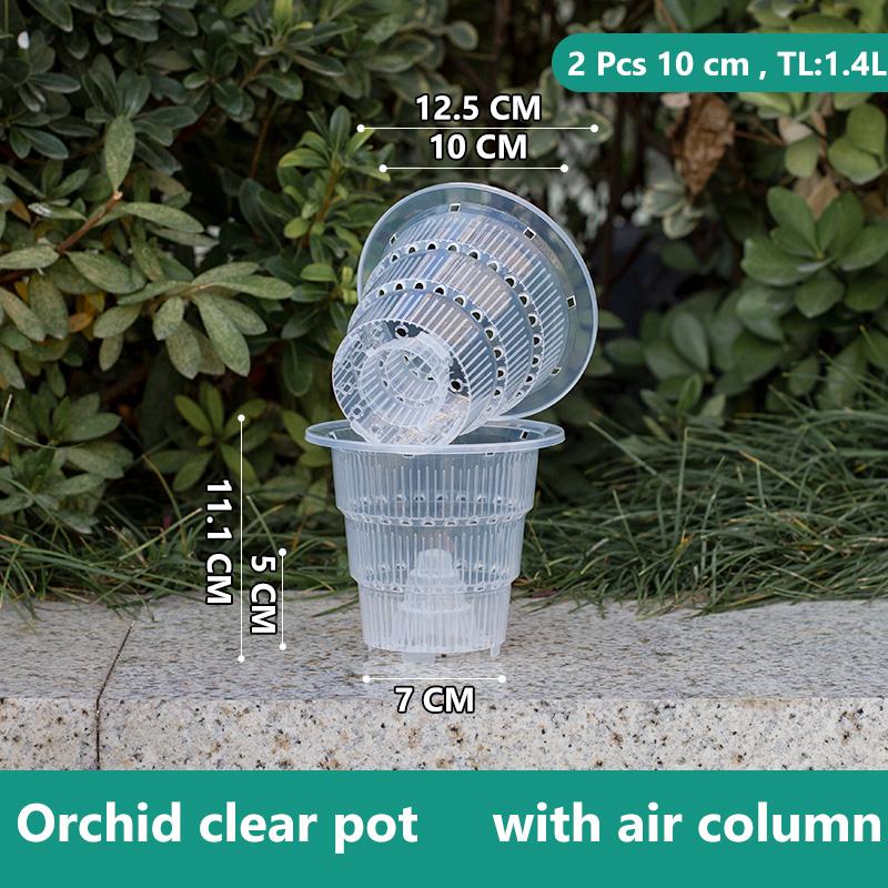 Сетчатый горшок для украшения дома, прозрачные горшки для орхидей с отверстиями, горшок для орхидей Cattleya Dendrobium, кашпо в 10 см, 12 см, 15 см
