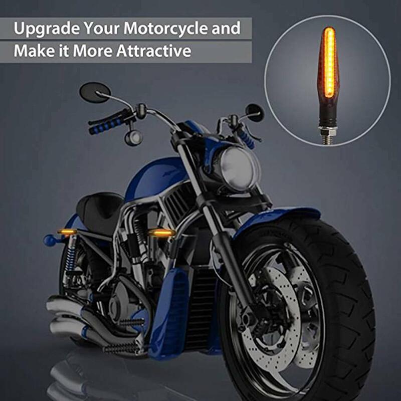 2 pcs Universal Motorcycle Turn Signals Blinker Lights Amber For Suzuki DRZ400s
