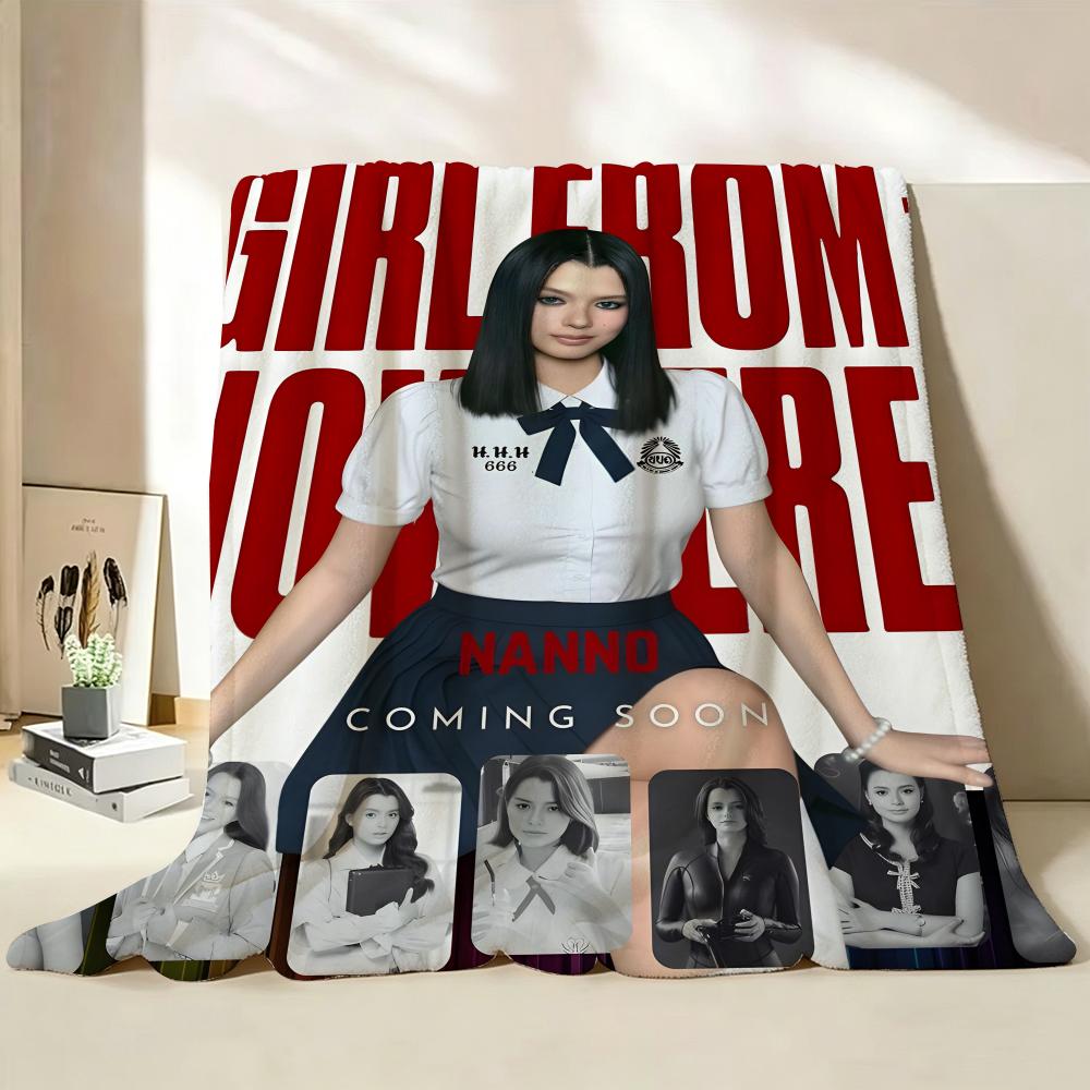 Плед Drama G Girl f из N Nowhere Фланелевый Плед Подходит для Дивана Гостиной Спальни