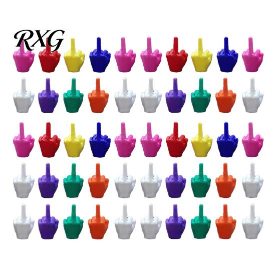 Funny Gag Gifts for Men Mini Middle Finger Figurine, Tiny Hand Desk Decor, Gift Adults, Creative Prank Toys Colorful Novelty Toy Office Desk,