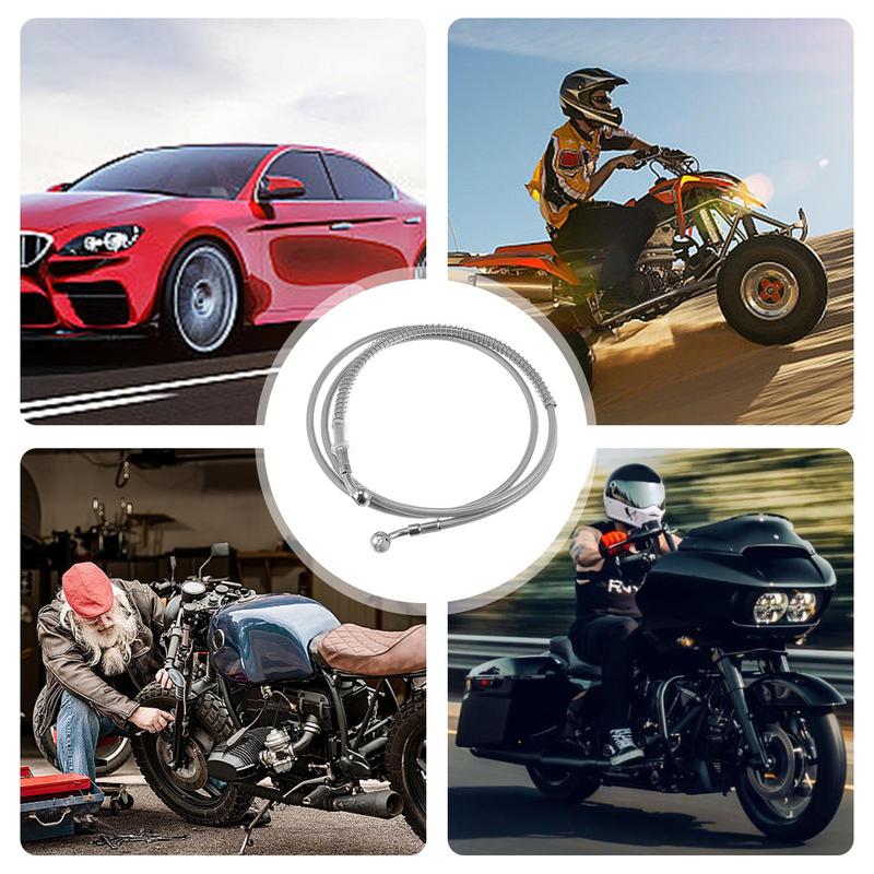 Гидравлические тормозные магистрали для мотоциклов 110 см, шланги сцепления, нержавеющий тормозной шланг, сменная трубка сцепления, аксессуары для мотоциклов