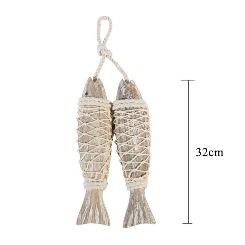 MA02008B Антикварные декоративные рыбные шампуры, резьба по дереву, средиземноморская рыба, домашнее ретро-украшение