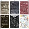 Decor Russian Rules Tin Signs Metal Signs Vintage Metal Plaque Decoration for Pub Home Kitchen Wall Art Decor Gift