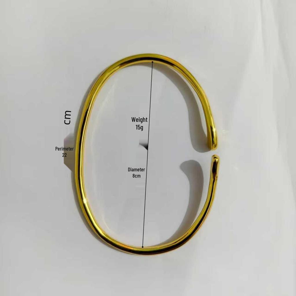 European & American Creative Water Drop Open Bangle