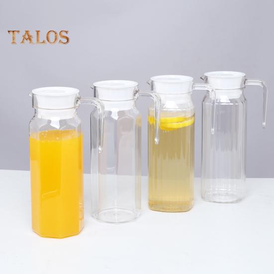 Кувшин для холодной воды 1,1 л, большая емкость, прозрачный диспенсер для напитков, герметичный кувшин с крышкой, носиком, лимонад, сок, напиток, банка для горячих и холодных напитков