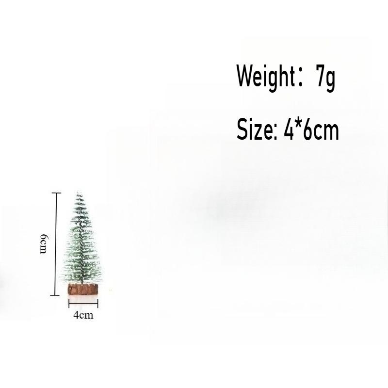1PCS 6/8/10/15cm Christmas Tree New Year's Decoration Products Mini Christmas Tree Fake Pine Tree Christmas Decoration