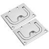 2PCS Stainless Steel Boat Hatch Pull Deck Cover Handle Marine Hardware Locker Ring