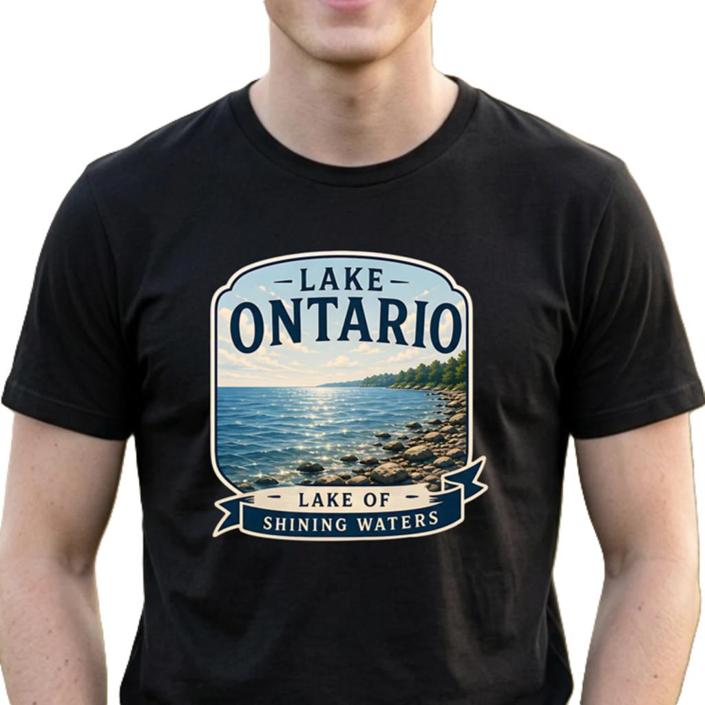 Lake Ontario Shirt, Lake of Shining Waters Tee, Vintage Great Lakes T-Shirt