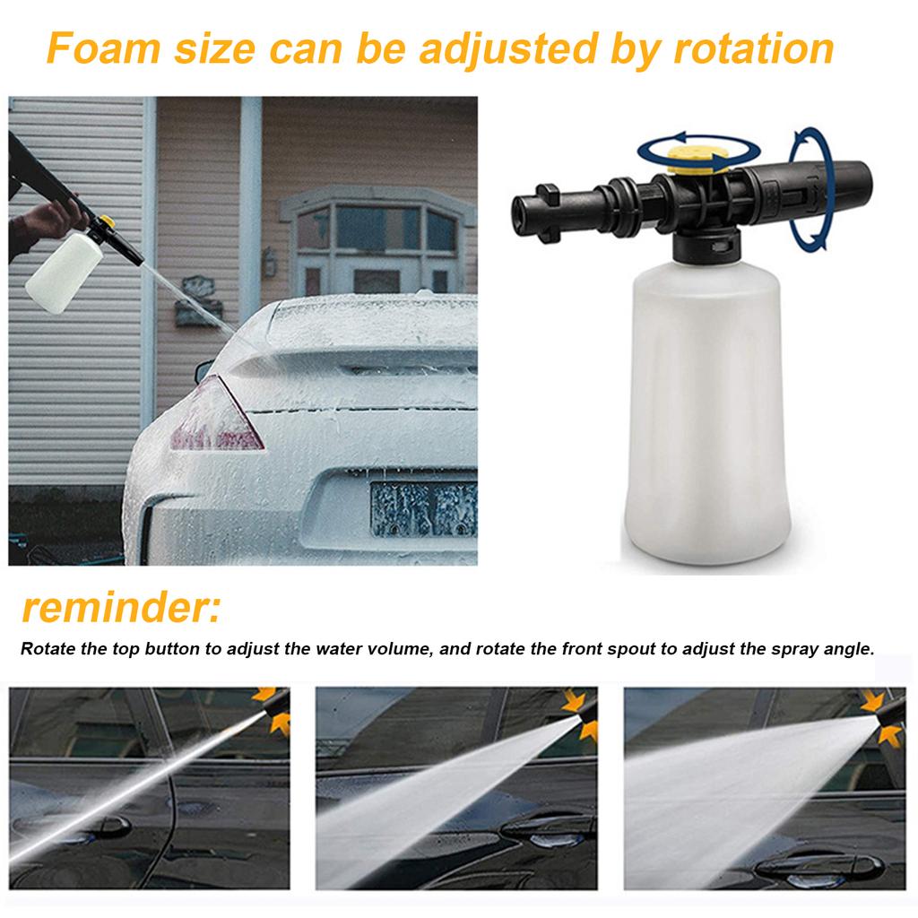 700 мл пенная насадка для снега с регулируемой насадкой-распылителем для автомоек Karcher K2 K3 K4 K5 K6 K7 генератор мыльной пены