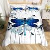 Dragonfly Printed Duvet Set Insect Animal Bedding Set For Bedroom Room Decoration Kit