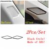 For VW Volkswagen Polo  -  Car Dashboard A Pillar Speaker Audio Frame Cover Kit Trim Carbon Fiber / Red Accessories