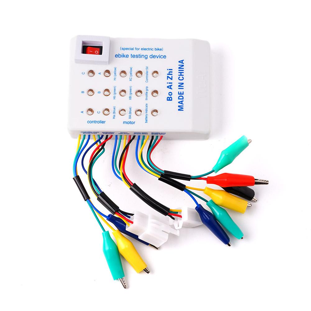 Устройство для ремонта электромобиля, техническое обслуживание скутера, бесщеточный двигатель, тестер контроллера Холла для 24 В/36 В/48 В/60 В/72 В