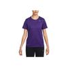 Dri-Fit Team Legend Quick-Dry Comfortable Crew Neck Short Sleeve T-Shirt Women Tops Garden-Purple IB8899-547