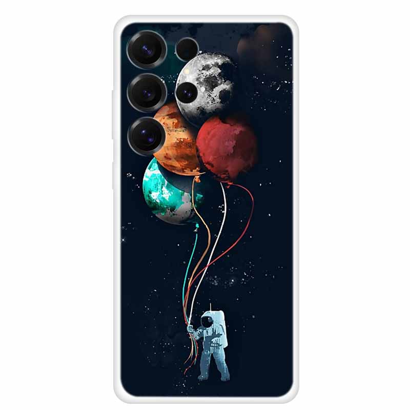 Чехол для Samsung Galaxy S26 Ultra Чехол для телефона Прозрачный Мягкий ТПУ Силиконовый Чехол для S 26 Ultra Прозрачный Funda Мультяшный Расписной Para