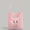 Милая мультяшная холщовая сумка для женщин 2024 Новая большая вместительная сумка-тоут через плечо для девочек для поездок на работу