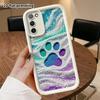 Чехол для телефона: 2D Плоский защитный чехол для Samsung Galaxy A34 A35 M05 M06 S20 S22 S21 FE Plus 5G, Ступенька, Полый 3D Кошачий коготь, Подарок на Рождество и Хэллоуин