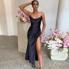 Summer High Split Y2k Slip Long Dresses Sexy Backless Bandage Dress Women Sleeveless Party Sundress 2023 Robe Club Clothes 24947