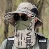 with Neck Cover Outdoor Fisherman Hat Wide Brim Anti UV Cap Casual Bucket Hat  Men Women