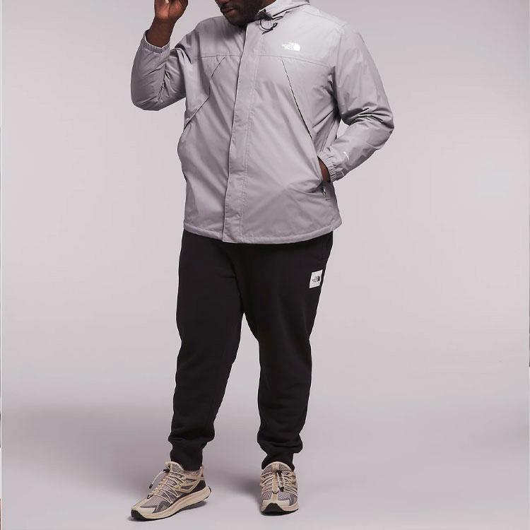 THE NORTH FACE Antora Outdoor Hiking Waterproof And Windproof Windbreaker Jacket Men's Light Gray NF0A84K1-A91
