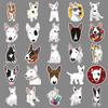 50 Cow Terrier Doodle Stickers Personalized Cartoon Cute Dog Decoration Mobile Phone Suitcase Water Cup Stickers