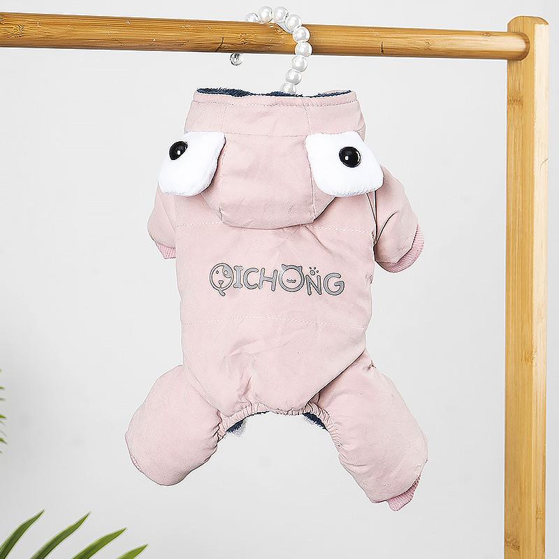 Cute Chihuahua Dog Jumpsuit Winter Warm Pet Costume Clothes for Small Dogs Pinscher Maltese Overalls Pajamas Disfraz De Perro