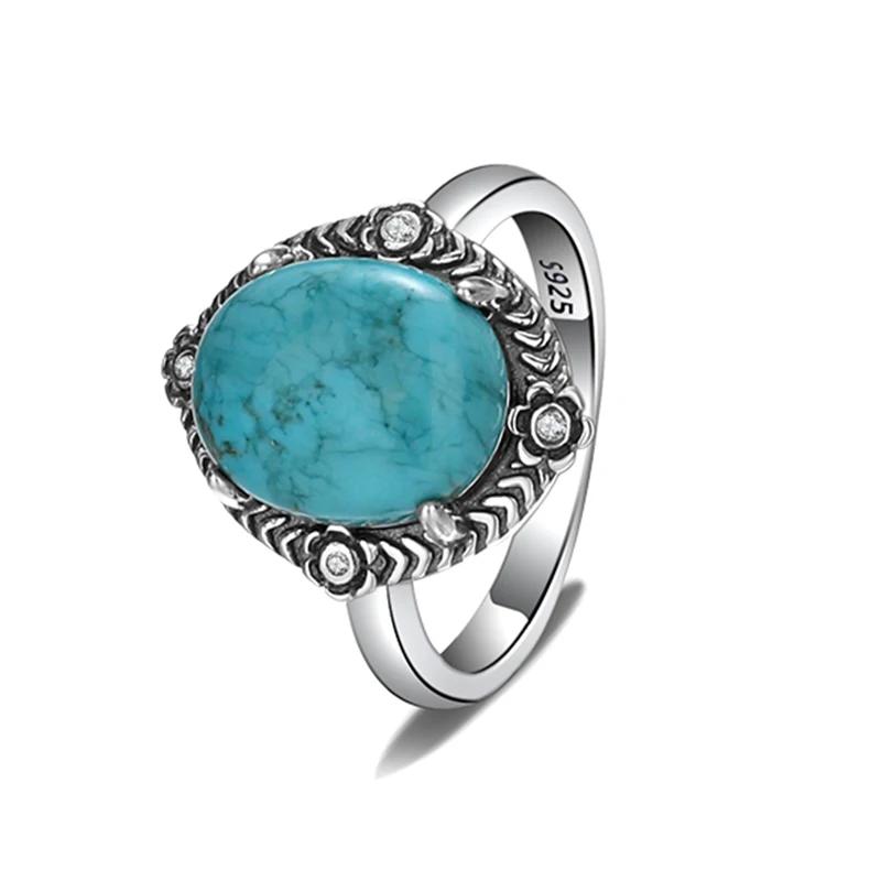 Кольцо CopperRings с натуральным бирюзой 10*12 мм, лунным камнем, лабрадоритом. Винтажное кольцо. Изящные ювелирные изделия. Подарки для женщин