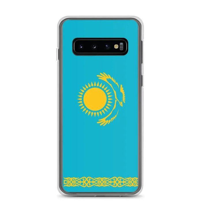 Coque Téléphone – Drapeau du Kazakhstan – Compatible Samsung Galaxy S10e – Étui Souple – Résistant et Antichoc – Pixelforma