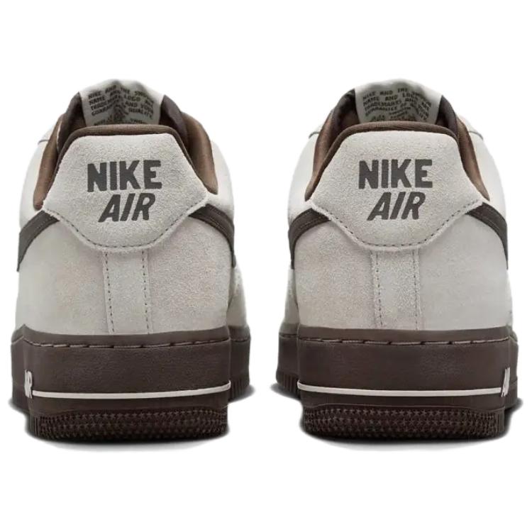 Nike Air Force 1 07 Low "Light Orewood Brown/Baroque Brown" Удобные Универсальные Нескользящие Прочные Низкие Кроссовки Женские кроссовки Серые HQ3485-104