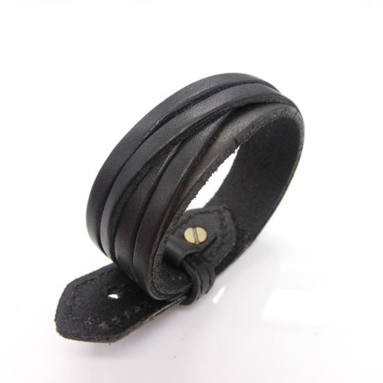 Браслет Многослойный индивидуальный плетеный браслет из искусственной кожи в стиле панк для повседневной жизни