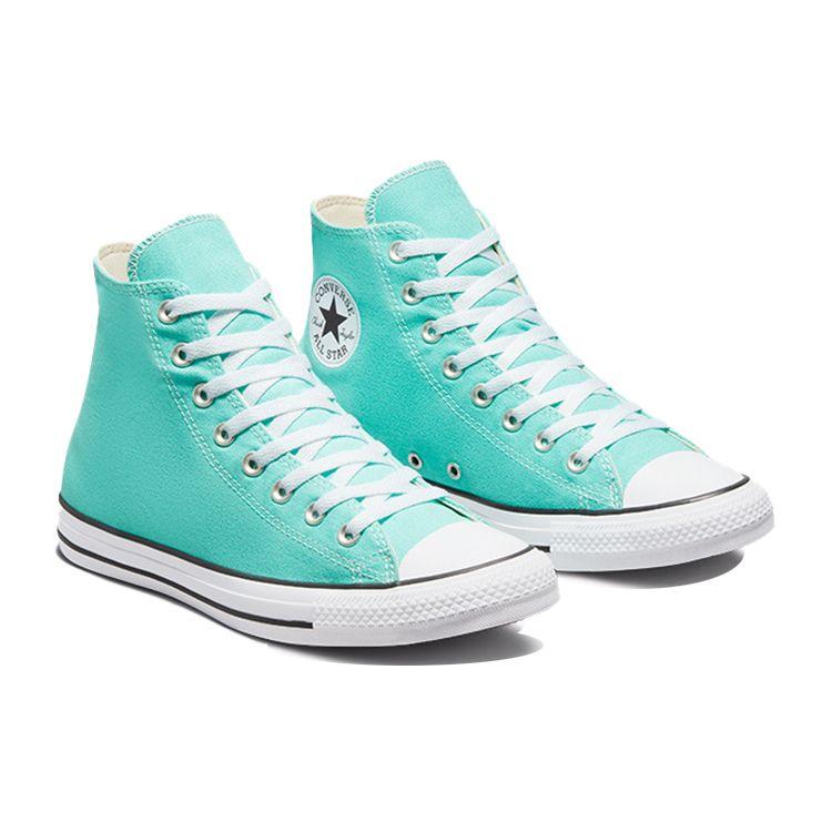 Converse Chuck Taylor All Star Удобные Универсальные Легкие Высокие Кеды из Канваса Унисекс Кроссовки Светло-зеленые 171262C