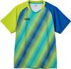 VICTAS Table Tennis Game Bias Stripe Game Table Tennis Lime Green Size 612301 Shirt, Shirt, J.T.T.A (Japan Association) Approved, Unisex, (4200), M,