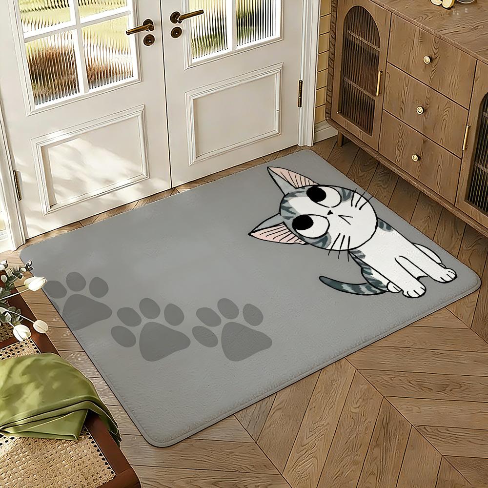 Chi's Sweet Home Floor Mat Soft Thickened Absorbent Non-Slip Bedroom Living Room Door Mat Home Decor Flannel Rugs