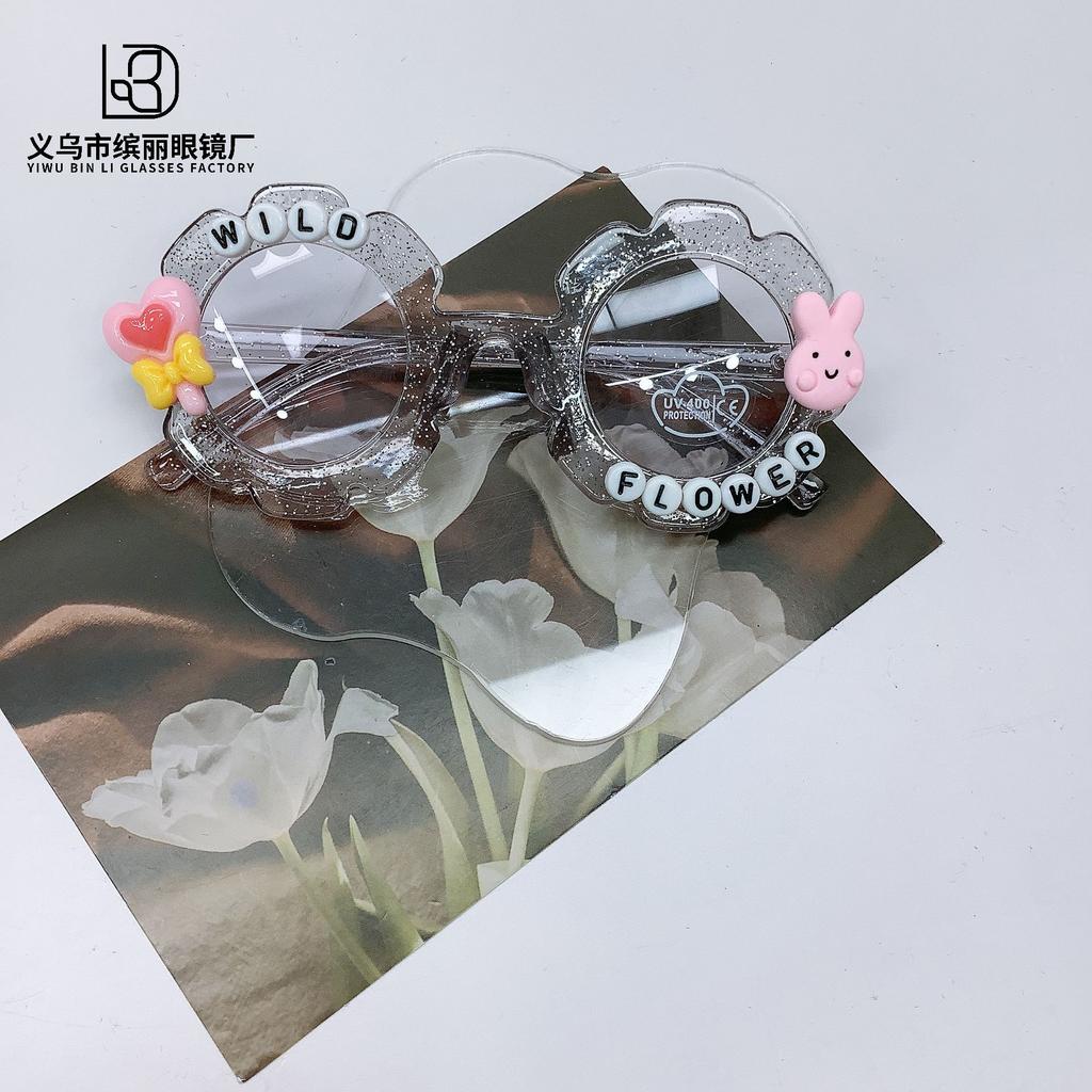 Модные подсолнухи Сделай сам Детские солнцезащитные очки Защита глаз Защита от солнца Защита от УФ-лучей, Детские солнцезащитные очки