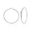 Large Hoop Clip-On Earrings - Trendy European & American Style for Women