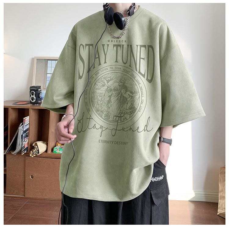 Летняя мужская футболка с коротким рукавом и принтом в виде граффити на английском языке, модная хлопковая футболка, модный брендовый топ