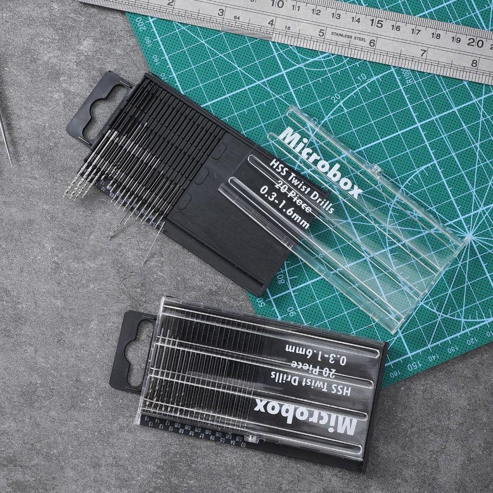 20pcs Small Shank Mini Micro Drills HSS Jewelry Drills Bits Drill Bits Set Jewelry Making