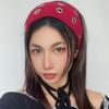 Панк Девушка Эластичная Повязка На Голову С Пуговицами-Люверсами Для Стимпанка И Метал-Рок Вечеринки Женские Модные Аксессуары