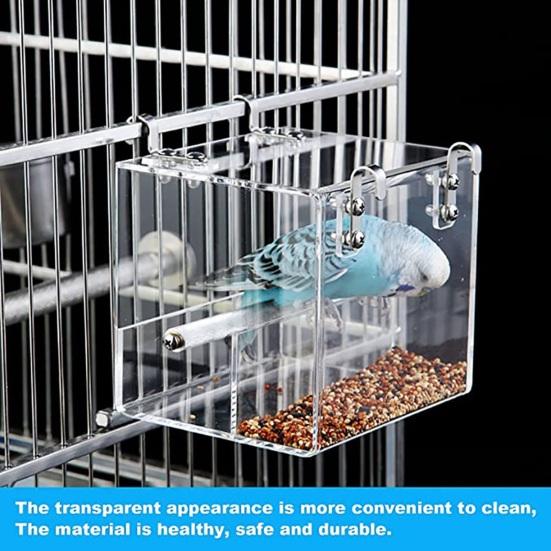 Bird Feeder Large Capacity Spacious Mess-Free Easy Storage No Spill Design with Hanging Hook Easy Food Replenishment Bird Feeder