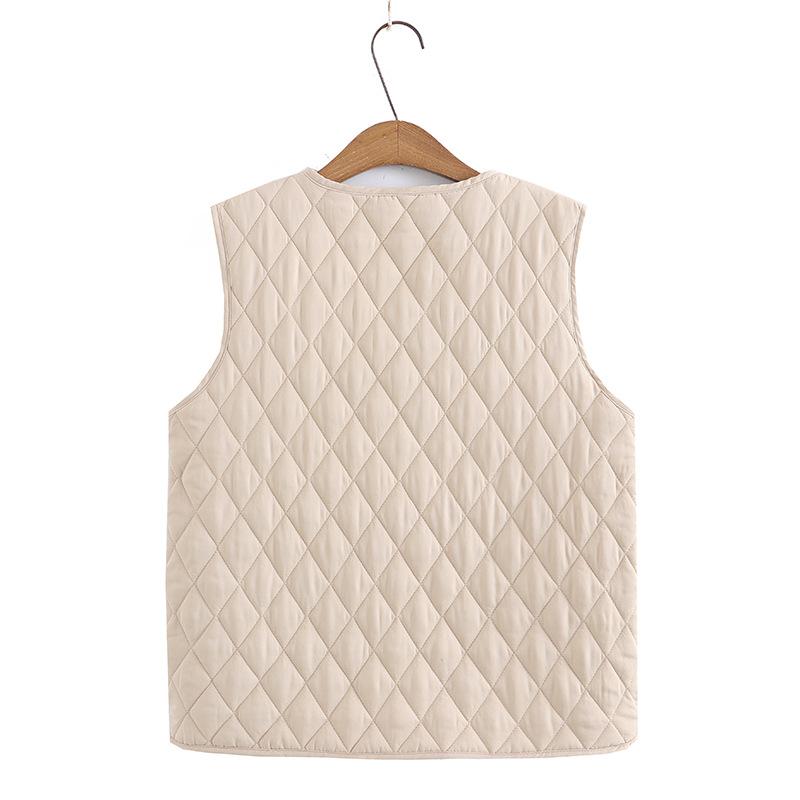 Осенне-зимняя парка больших размеров, женская одежда, куртка без рукавов среднего возраста, модный стеганый жилет с карманами и цветочной вышивкой