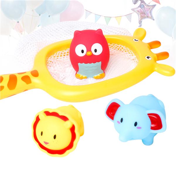 4pcs Baby Bath Toys Floating Bathtub Fun Toy Sand Fishing Toy Bath Time Toys for Children Infant