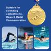 Медаль по плаванию 5 см, спортивные награды с шейной лентой, награды за соревнования, медали за 1-е/2-е/3-е место для соревнований, гонка для вечеринок