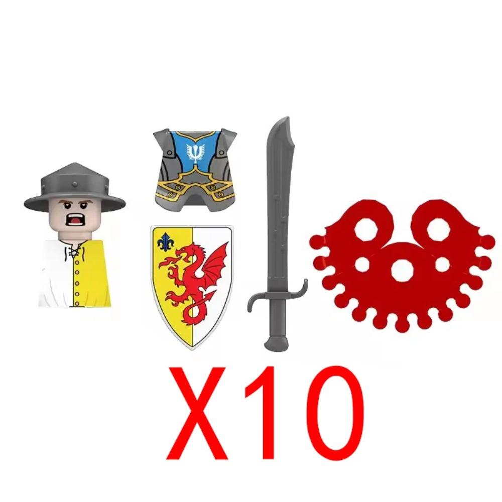 Средневековые Военные Строительные Блоки Фигурки Солдат Подарки Оружие Щиты Шлемы Левенгерц Тевтонские Рыцари Ополченец Крестьянин MOC