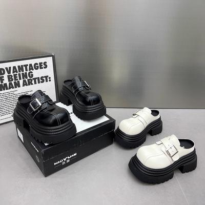 Туфли на высоком каблуке с толстой подошвой. Удобные женские тапочки на высоком каблуке. Летние новые женские сандалии с нескользящей подошвой.