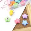 Pentagram Push Pins 3D Macaron Star Shape Pushpins Thumb Tacks with Box Reusable Blackboard Push Pins Office Binding Supplies