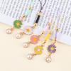 Hanging Ornaments Bag Pendant Phone Charm Key Hang Rope Mobile Phone Straps Daisy Flower Lanyards