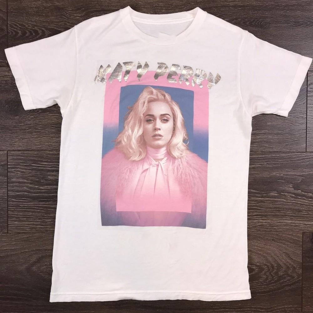 Хлопковая белая футболка Katy Perry Унисекс Концертная S-5XL LO043 Унисекс Футболка