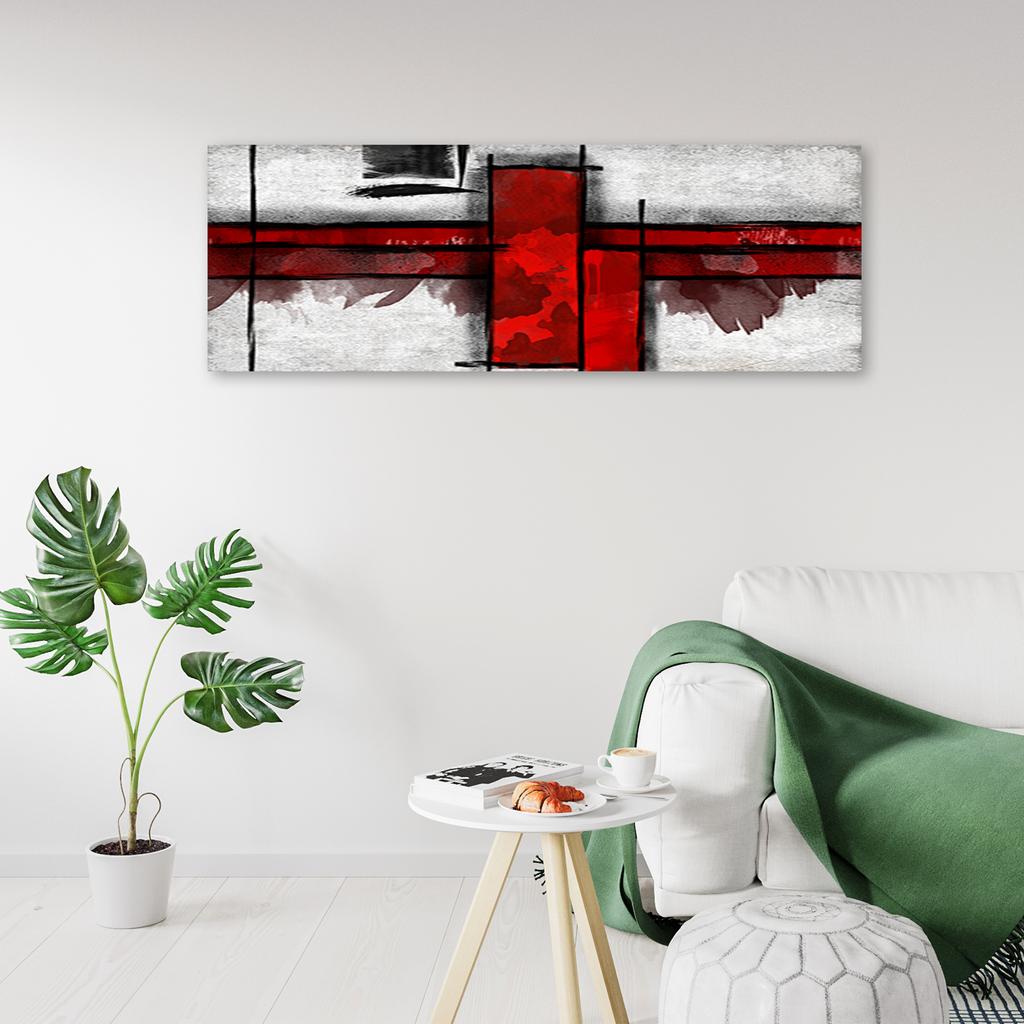 Canvas print, Red rectangles