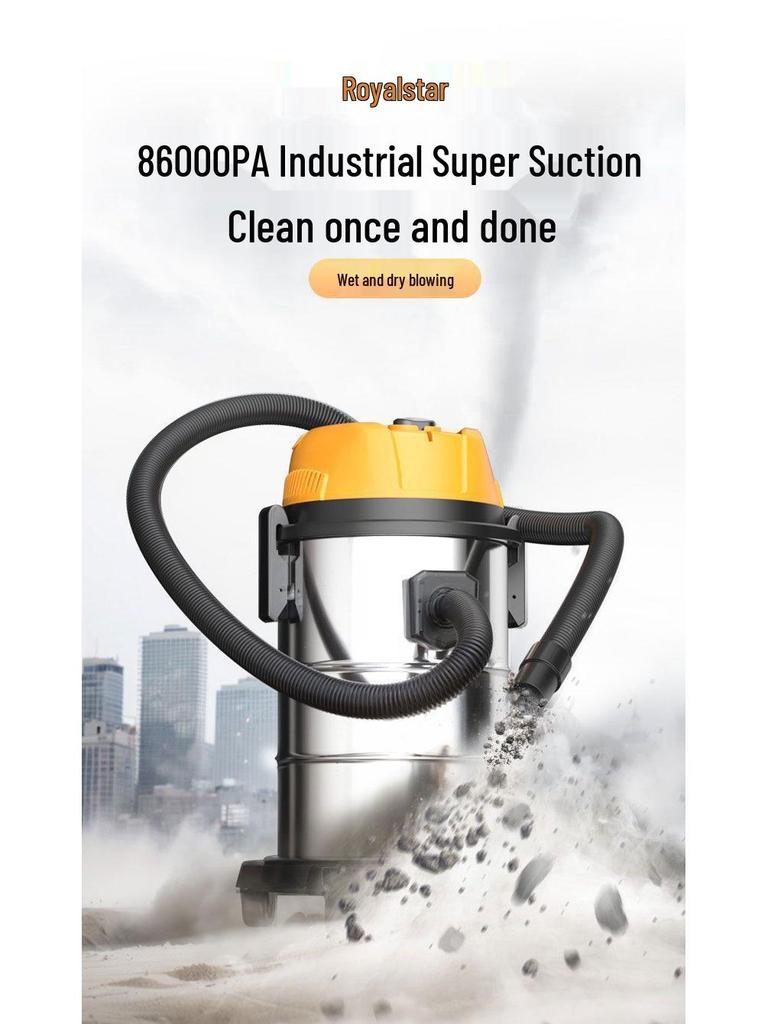 High-Suction Industrial Vacuum Cleaner for Home - Compact Wet & Dry Use, Grout Cleaning, Car Wash; Free Shipping