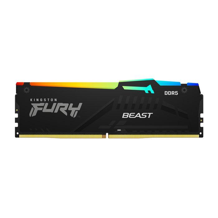 Mémoire Vive DDR5 - KINGSTON FURY - Beast RGB - 16Go - 6000MT/s - CL30